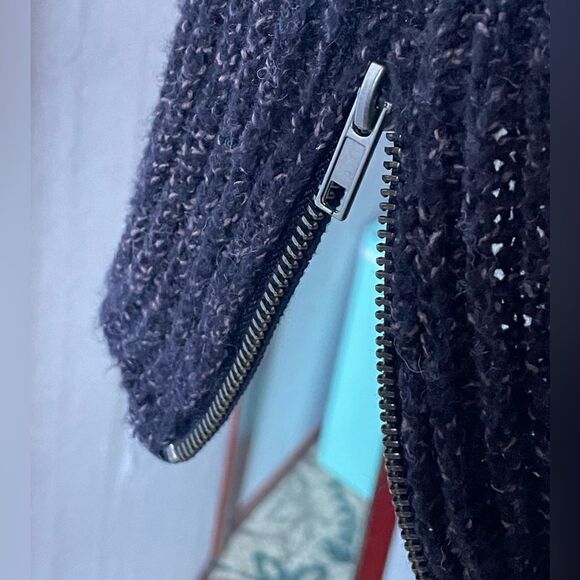 American Eagle Outfitters Purple Cable Knit Turtleneck Sweater Dress (XS) - Picture 5 of 11